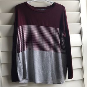 Burgundy Roolee Long Sleeved Tee